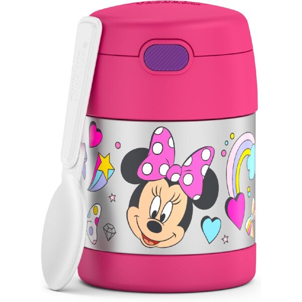 THERMOS FUNTAINER - Recipiente para comida con cuchara plegable para niños, con aislamiento al vacío, de acero inoxidable, 10 onzas, azul marino - Image 98