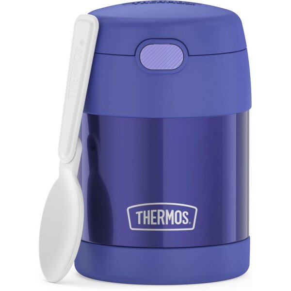 THERMOS FUNTAINER - Recipiente para comida con cuchara plegable para niños, con aislamiento al vacío, de acero inoxidable, 10 onzas, azul marino - Image 102