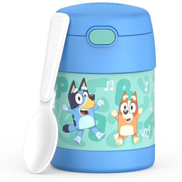 THERMOS FUNTAINER - Recipiente para comida con cuchara plegable para niños, con aislamiento al vacío, de acero inoxidable, 10 onzas, azul marino - Image 111