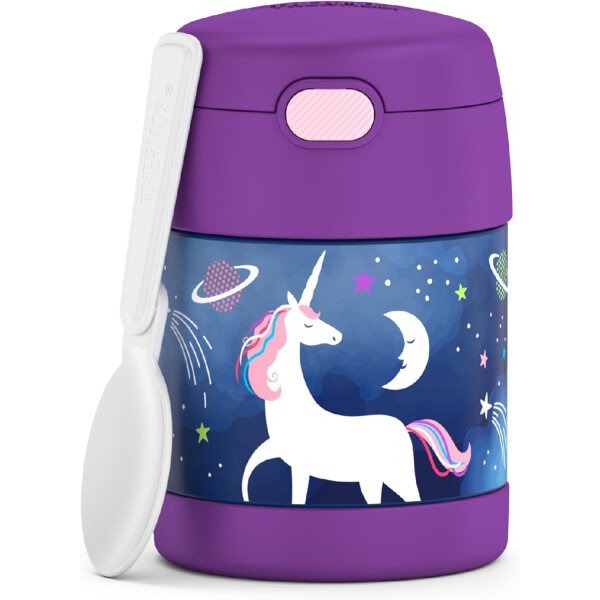 THERMOS FUNTAINER - Recipiente para comida con cuchara plegable para niños, con aislamiento al vacío, de acero inoxidable, 10 onzas, azul marino - Image 115