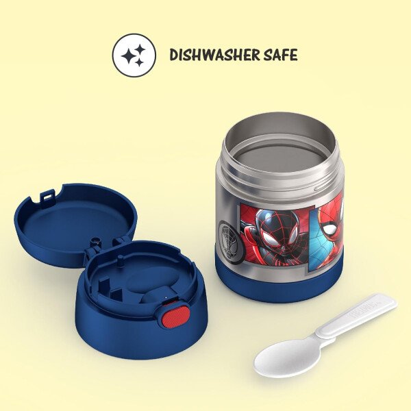 THERMOS FUNTAINER - Recipiente para comida con cuchara plegable para niños, con aislamiento al vacío, de acero inoxidable, 10 onzas, azul marino - Image 133