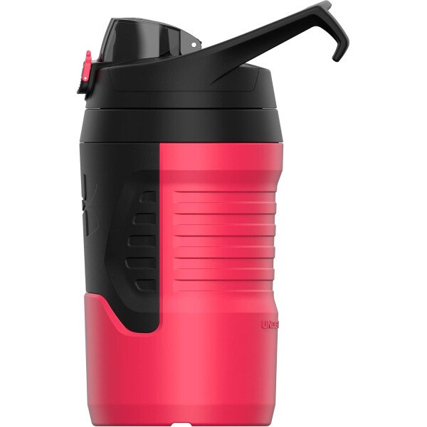 Under Armour Botellas de agua aisladas de 32 onzas, jarra de agua deportiva con asa, gancho para cerca, resistente a fugas para béisbol, fútbol y más, botellas de agua de 32 onzas, botella de agua - Imagen 48