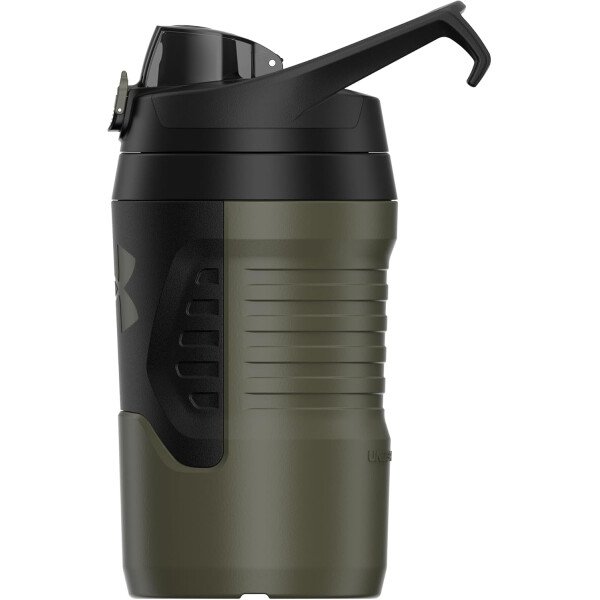 Under Armour Botellas de agua aisladas de 32 onzas, jarra de agua deportiva con asa, gancho para cerca, resistente a fugas para béisbol, fútbol y más, botellas de agua de 32 onzas, botella de agua - Imagen 84