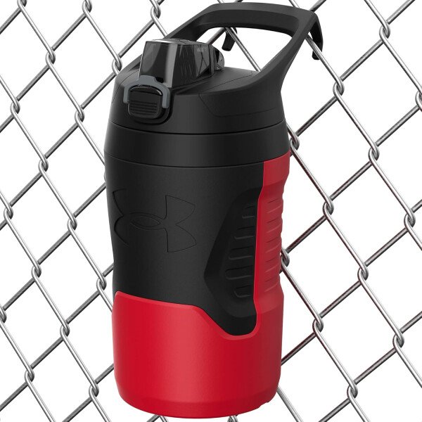 Under Armour Botellas de agua aisladas de 32 onzas, jarra de agua deportiva con asa, gancho para cerca, resistente a fugas para béisbol, fútbol y más, botellas de agua de 32 onzas, botella de agua - Imagen 121