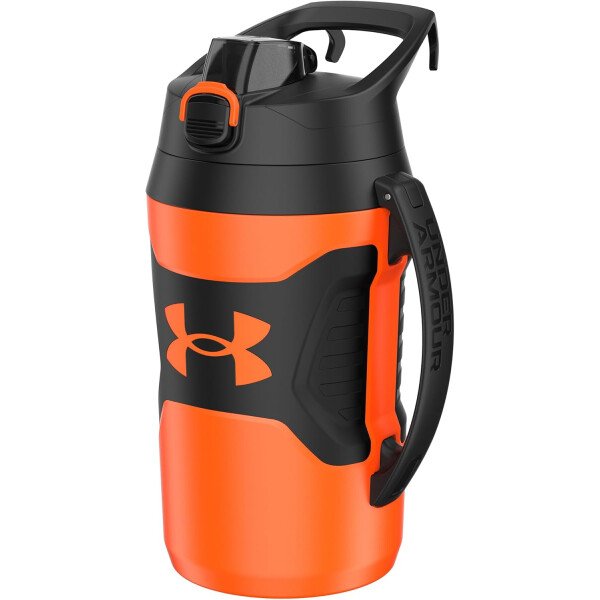Under Armour - Botella de agua de medio galón con aislamiento, 64 onzas con asa, jarra deportiva, gancho para cerca, resistente a fugas, para béisbol, fútbol y más - Image 8