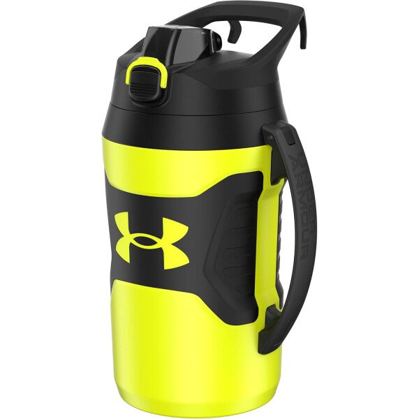 Under Armour - Botella de agua de medio galón con aislamiento, 64 onzas con asa, jarra deportiva, gancho para cerca, resistente a fugas, para béisbol, fútbol y más - Image 9