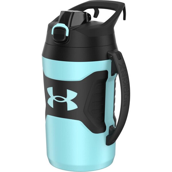 Under Armour - Botella de agua de medio galón con aislamiento, 64 onzas con asa, jarra deportiva, gancho para cerca, resistente a fugas, para béisbol, fútbol y más - Image 23