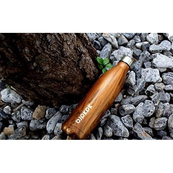 BJPKPK Botella de agua aislada de 12 onzas Samll de acero inoxidable, reutilizable, termo metálico que mantiene el frío y el calor, naranja atardecer - Image 31
