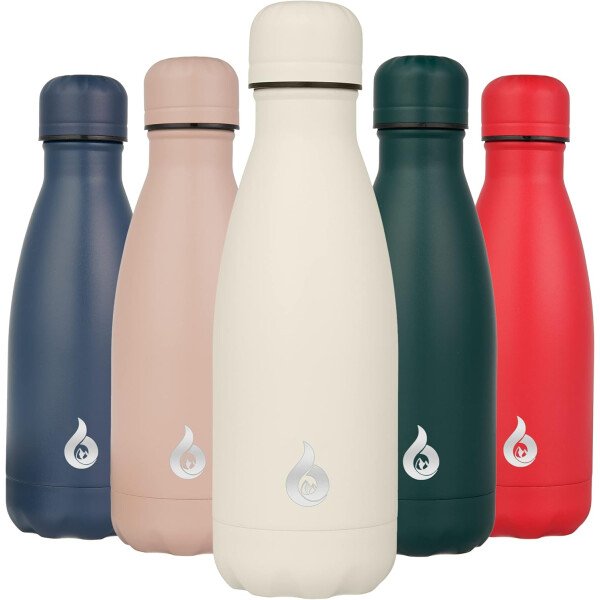BJPKPK Botella de agua aislada de 12 onzas Samll de acero inoxidable, reutilizable, termo metálico que mantiene el frío y el calor, naranja atardecer - Image 60