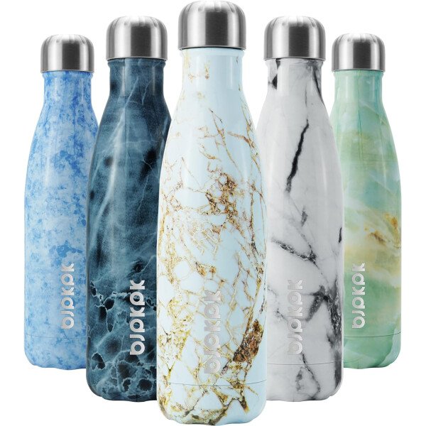 BJPKPK Botella de agua aislada de 12 onzas Samll de acero inoxidable, reutilizable, termo metálico que mantiene el frío y el calor, naranja atardecer - Image 105