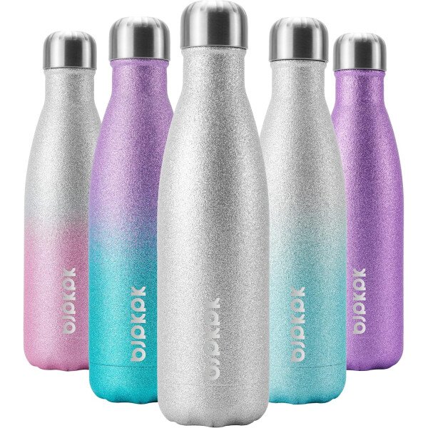 BJPKPK Botella de agua aislada de 12 onzas Samll de acero inoxidable, reutilizable, termo metálico que mantiene el frío y el calor, naranja atardecer - Image 109
