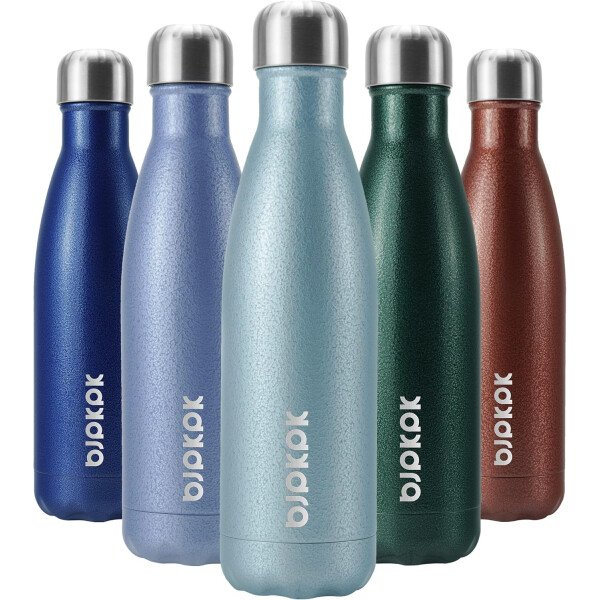 BJPKPK Botella de agua aislada de 12 onzas Samll de acero inoxidable, reutilizable, termo metálico que mantiene el frío y el calor, naranja atardecer - Image 124