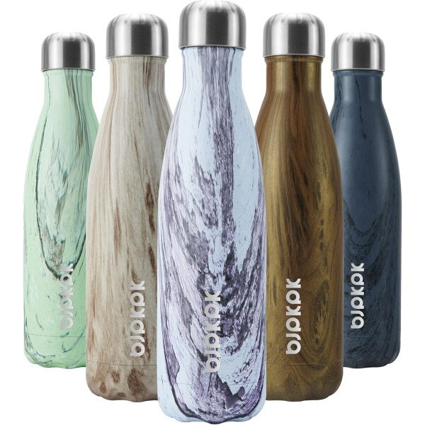 BJPKPK Botella de agua aislada de 12 onzas Samll de acero inoxidable, reutilizable, termo metálico que mantiene el frío y el calor, naranja atardecer - Image 130