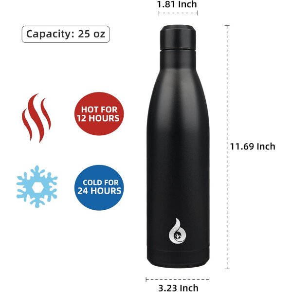 BJPKPK Botella de agua aislada de 12 onzas Samll de acero inoxidable, reutilizable, termo metálico que mantiene el frío y el calor, naranja atardecer - Image 134
