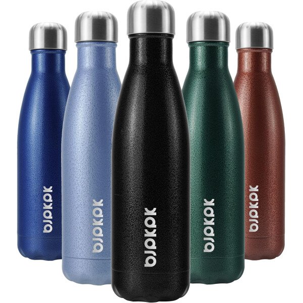 BJPKPK Botella de agua aislada de 12 onzas Samll de acero inoxidable, reutilizable, termo metálico que mantiene el frío y el calor, naranja atardecer - Image 140