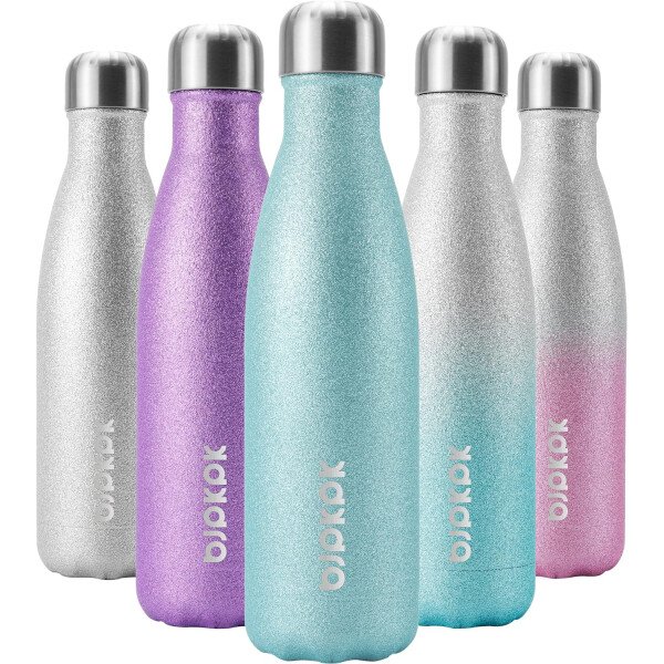 BJPKPK Botella de agua aislada de 12 onzas Samll de acero inoxidable, reutilizable, termo metálico que mantiene el frío y el calor, naranja atardecer - Image 152
