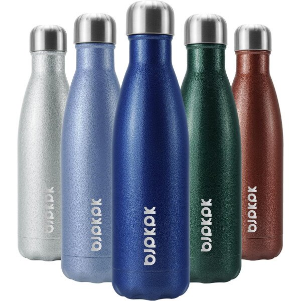 BJPKPK Botella de agua aislada de 12 onzas Samll de acero inoxidable, reutilizable, termo metálico que mantiene el frío y el calor, naranja atardecer - Image 164
