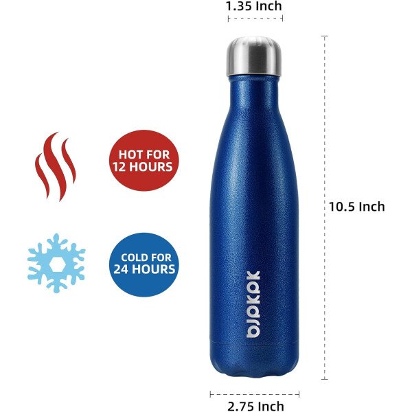 BJPKPK Botella de agua aislada de 12 onzas Samll de acero inoxidable, reutilizable, termo metálico que mantiene el frío y el calor, naranja atardecer - Image 165
