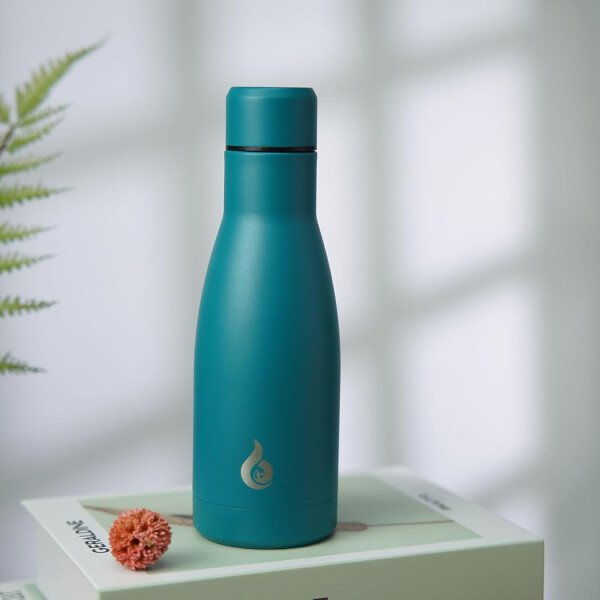 BJPKPK Botella de agua aislada de 12 onzas Samll de acero inoxidable, reutilizable, termo metálico que mantiene el frío y el calor, naranja atardecer - Image 175
