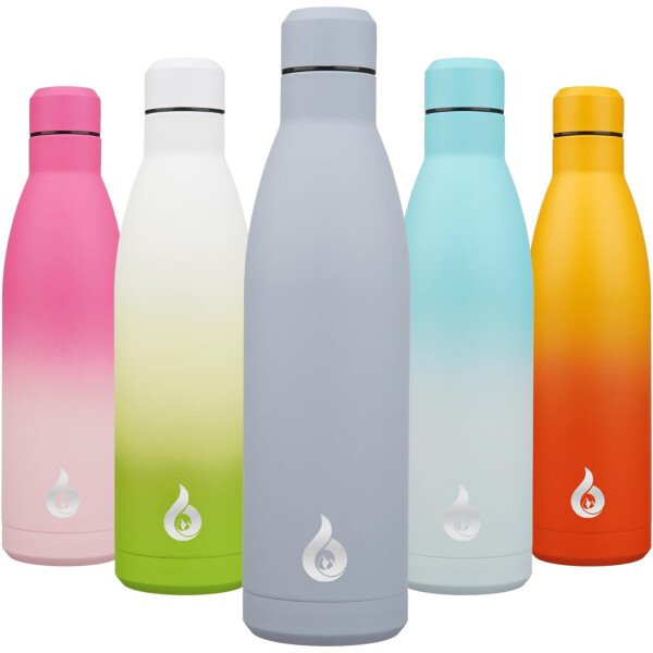 BJPKPK Botella de agua aislada de 12 onzas Samll de acero inoxidable, reutilizable, termo metálico que mantiene el frío y el calor, naranja atardecer - Image 188