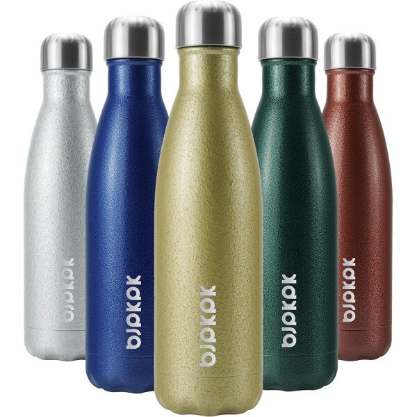 BJPKPK Botella de agua aislada de 12 onzas Samll de acero inoxidable, reutilizable, termo metálico que mantiene el frío y el calor, naranja atardecer - Image 198