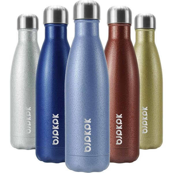 BJPKPK Botella de agua aislada de 12 onzas Samll de acero inoxidable, reutilizable, termo metálico que mantiene el frío y el calor, naranja atardecer - Image 248