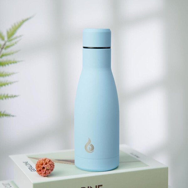 BJPKPK Botella de agua aislada de 12 onzas Samll de acero inoxidable, reutilizable, termo metálico que mantiene el frío y el calor, naranja atardecer - Image 252