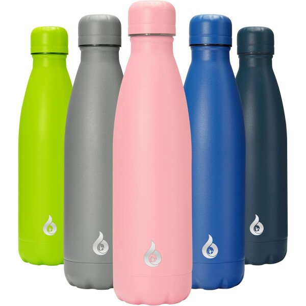 BJPKPK Botella de agua aislada de 12 onzas Samll de acero inoxidable, reutilizable, termo metálico que mantiene el frío y el calor, naranja atardecer - Image 261