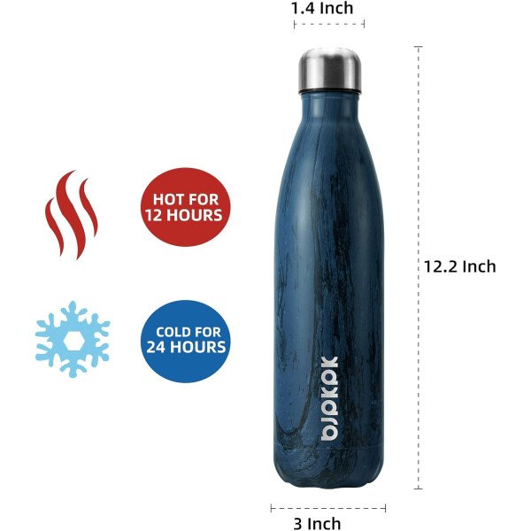 BJPKPK Botella de agua aislada de 12 onzas Samll de acero inoxidable, reutilizable, termo metálico que mantiene el frío y el calor, naranja atardecer - Image 305