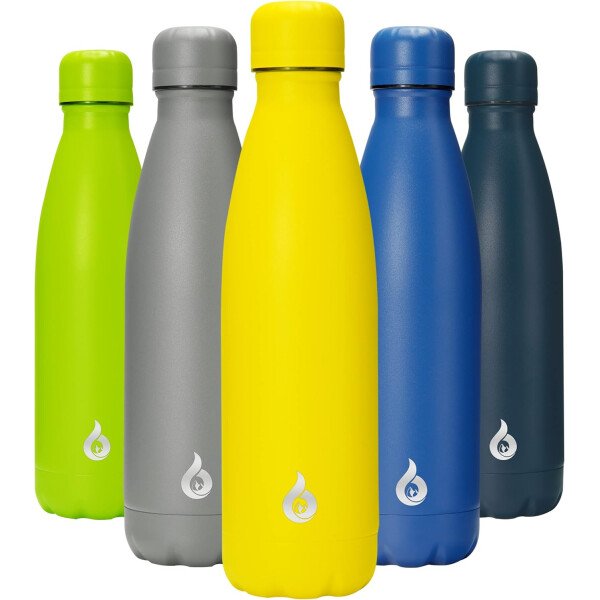 BJPKPK Botella de agua aislada de 12 onzas Samll de acero inoxidable, reutilizable, termo metálico que mantiene el frío y el calor, naranja atardecer - Image 341
