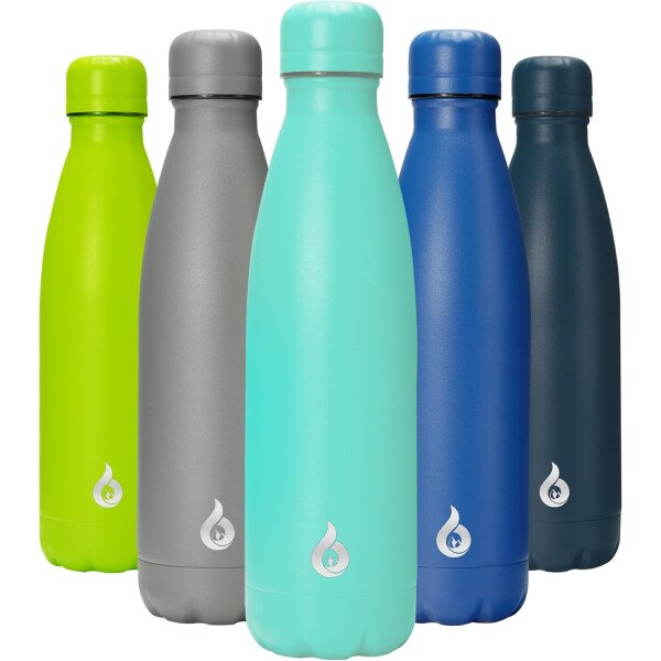 BJPKPK Botella de agua aislada de 12 onzas Samll de acero inoxidable, reutilizable, termo metálico que mantiene el frío y el calor, naranja atardecer - Image 347
