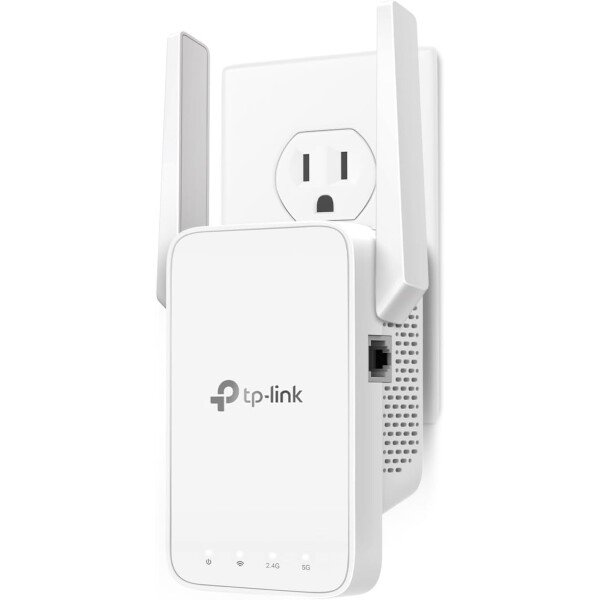 TP-Link Extensor WiFi AC1200, cortador de alambre 2025 mejor extensor WiFi, amplificador de señal doméstica de 1.2 Gbps, banda dual 5 GHz/2.4 GHz, hasta 1600 pies cuadrados y 32 dispositivos
