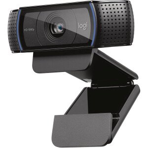 Logitech Cámara web C920x HD Pro, video Full HD 1080p/30fps, audio claro, corrección de luz HD, cámara web de PC, funciona con Skype, Zoom, Facetime, PC, portátil, Mac, tableta, color negro