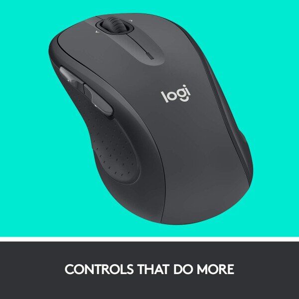 Logitech M510 - Mouse inalámbrico para computador Forma cómoda con receptor unificador USB - Imagen 4