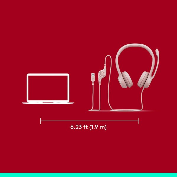 Auricular USB H390 ClearChat Comfort de Logitech., Negro talla única - Imagen 19