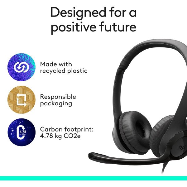 Auricular USB H390 ClearChat Comfort de Logitech., Negro talla única - Imagen 37