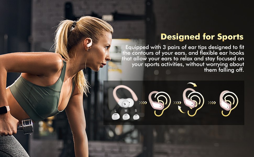 auriculares con estilo sobre la oreja