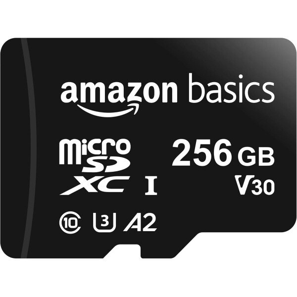 Amazon Basics Micro SDXC Memory Card with Full Size Adapter, A2, U3, Read Speed up to 100 MB/s, 128 GB, Black - Imagen 48