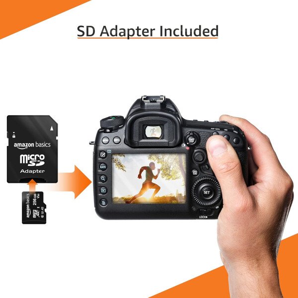 Amazon Basics Micro SDXC Memory Card with Full Size Adapter, A2, U3, Read Speed up to 100 MB/s, 128 GB, Black - Imagen 53