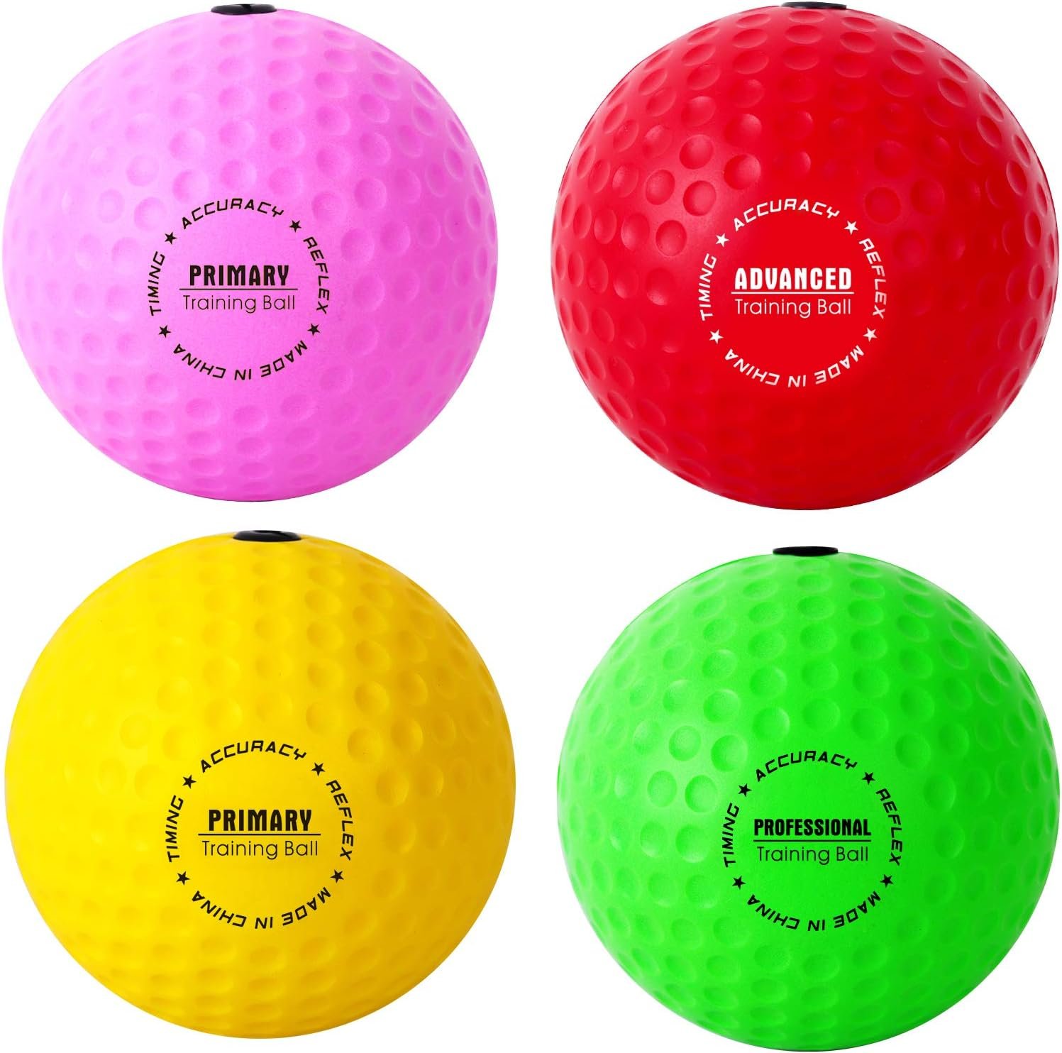 Ultimate Reflex Ball Set – 4 React Reflex Ball Plus 2 diademas ajustables, ideal para reflejos, sincronización, precisión, enfoque y coordinación ojo-mano para boxeo, MMA y Krav Mega - Imagen 6