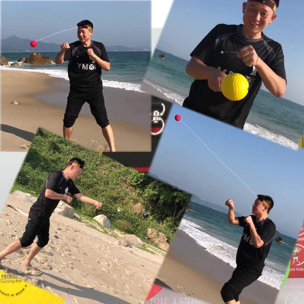 Ultimate Reflex Ball Set – 4 React Reflex Ball Plus 2 diademas ajustables, ideal para reflejos, sincronización, precisión, enfoque y coordinación ojo-mano para boxeo, MMA y Krav Mega - Imagen 10
