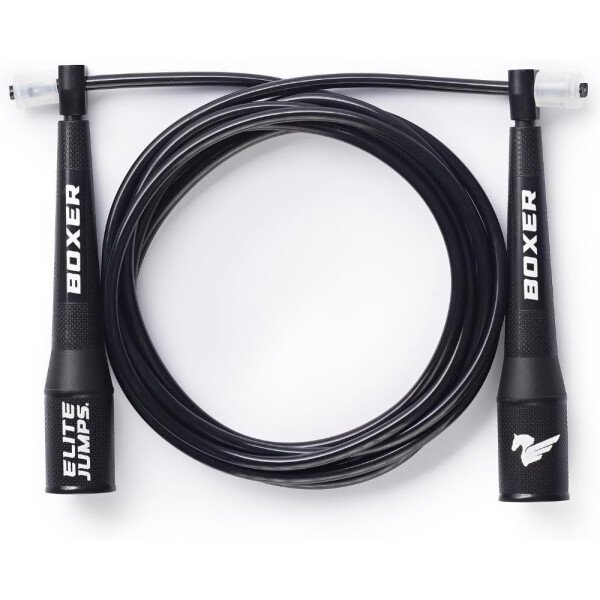 Elite Jumps Boxer - Cuerda de saltar 3.0 para entrenamiento físico y cardiovascular, cuerda de boxeo diseñada profesionalmente con asas de polímero de acción suave y agarres antideslizantes, PVC sin - Imagen 10