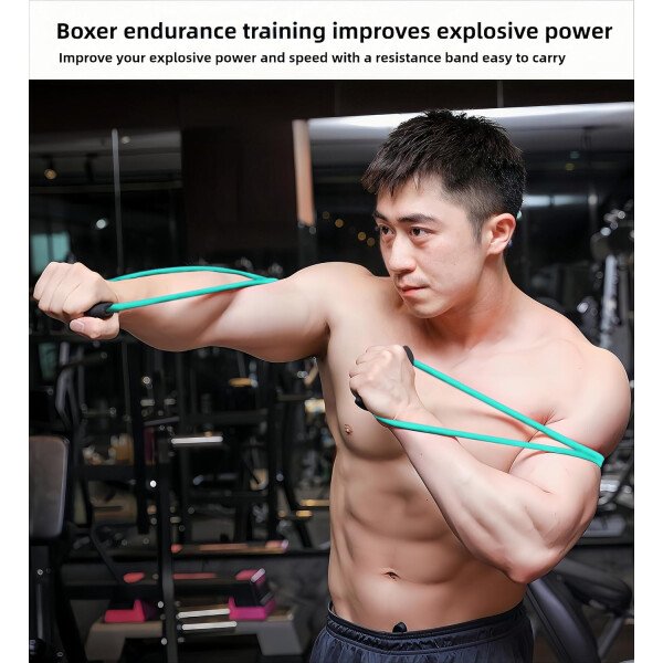 Bandas de resistencia de boxeo premium para velocidad, fuerza, ideales para luchadores, atletas y entusiastas del fitness para mejorar las técnicas de combate y el entrenamiento en casa - Imagen 20