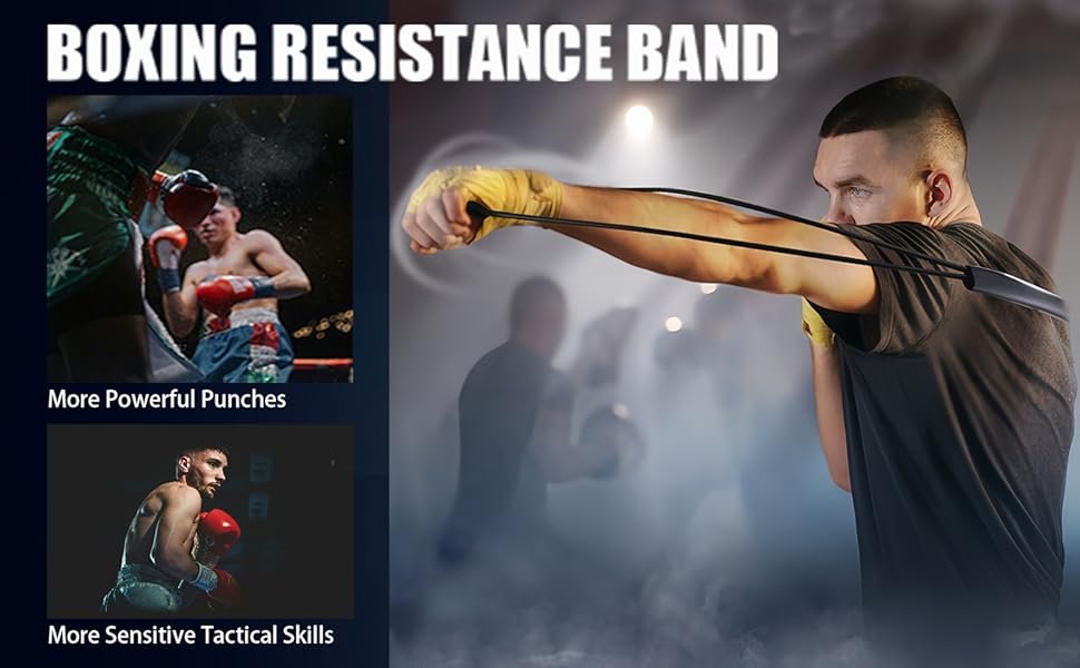Bandas de resistencia de boxeo para entrenamiento de fuerza explosiva y velocidad