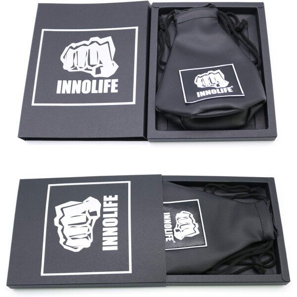 INNOLIFE Boxing Slip Bag, Dodge Hide Speed Bag Maize Ball Leather Ball for Reflex Training, Boxing, Kickboxing, MMA Pendulum Training, Red - Imagen 5