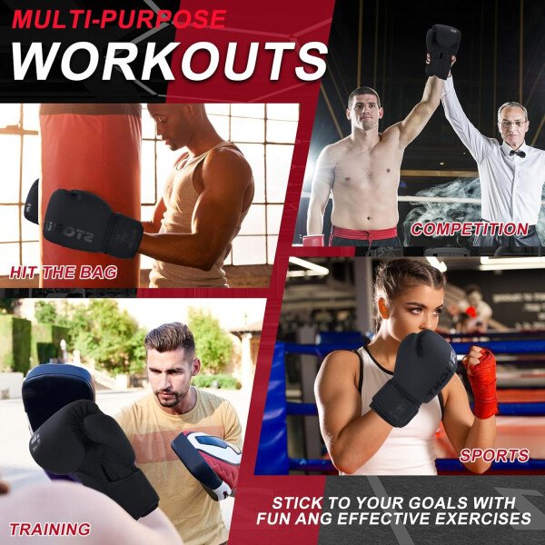 Guantes de boxeo para hombres y mujeres, guantes de entrenamiento de boxeo, guantes de boxeo MMA, Kickboxing, guantes de entrenamiento para boxeo, kickboxing, Muay Thai, MMA - Imagen 5