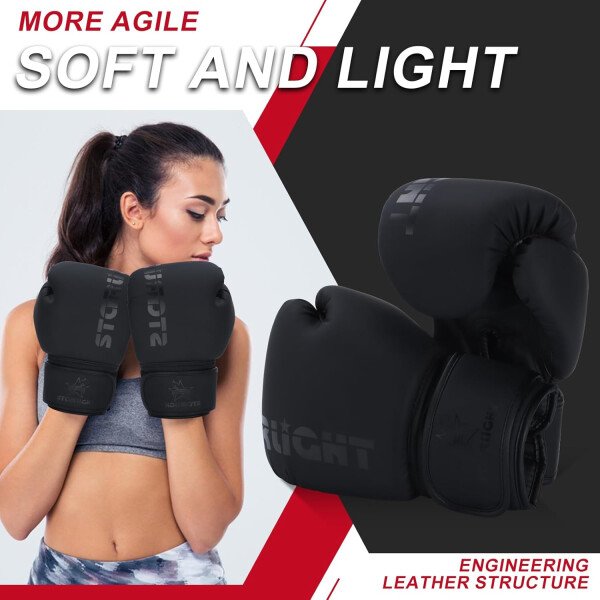 Guantes de boxeo para hombres y mujeres, guantes de entrenamiento de boxeo, guantes de boxeo MMA, Kickboxing, guantes de entrenamiento para boxeo, kickboxing, Muay Thai, MMA - Imagen 6