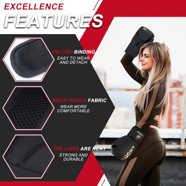 Guantes de boxeo para hombres y mujeres, guantes de entrenamiento de boxeo, guantes de boxeo MMA, Kickboxing, guantes de entrenamiento para boxeo, kickboxing, Muay Thai, MMA - Imagen 9