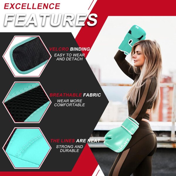 Guantes de boxeo para hombres y mujeres, guantes de entrenamiento de boxeo, guantes de boxeo MMA, Kickboxing, guantes de entrenamiento para boxeo, kickboxing, Muay Thai, MMA - Imagen 17