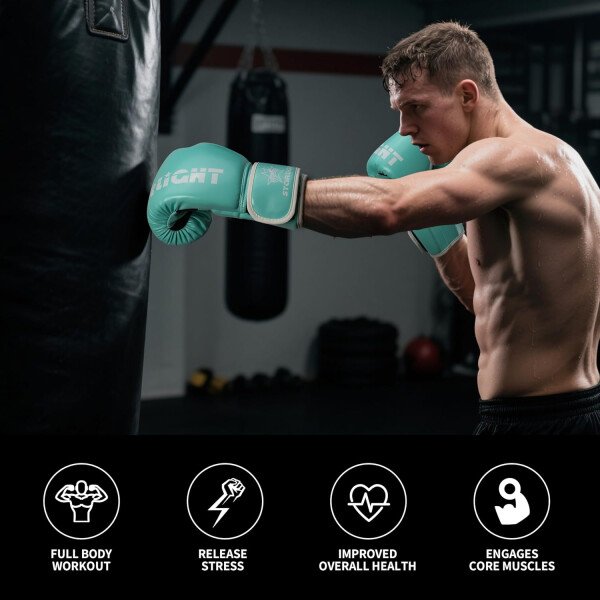 Guantes de boxeo para hombres y mujeres, guantes de entrenamiento de boxeo, guantes de boxeo MMA, Kickboxing, guantes de entrenamiento para boxeo, kickboxing, Muay Thai, MMA - Imagen 18